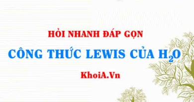 Công thức Lewis của H2O nước (The Water Molecule lewis structure)